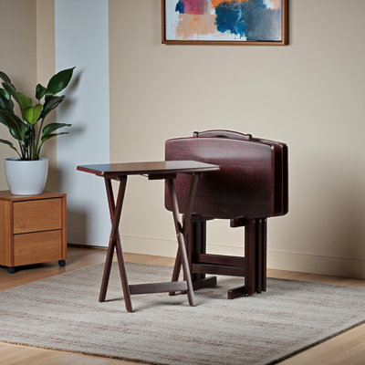 Boltwood Solid Wood End Table in Espresso Finish, 25.51'' H X 23.62'' W X 15.75'' D