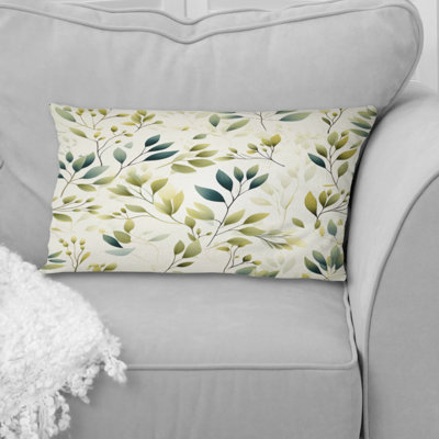 Minimalist Botanicals - Coussin décoratif abstrait Coral Reef multicolore - Coussin décoratif