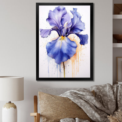 Impression sur toile mauve, gris et iris II