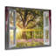 Impression sur toile, art mural, fenêtre, fleur et vue sur la nature, photographie, réalisme, paysage-1655581741