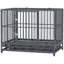 Cage en métal robuste pour chenil-474521166