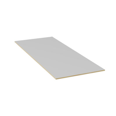 Sinber White Kitchen Island Back Panel, 34.5" W x 96" H x 1/2" Thick