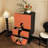 Modern creative wooden four-drawer accent chest.