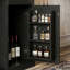 Armoire-bar de 40,2 po avec mini-réfrigérateur, porte-verres, tiroir, rangement de porte et grand comptoir