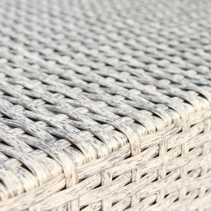 Canapé d'angle extérieur 4 places, entièrement assemblé, coussins lavables en machine de 12,5 cm d'épaisseur, réversible, structure antirouille, avec 14 coussins en mousse, installation instantanée, cadre gris