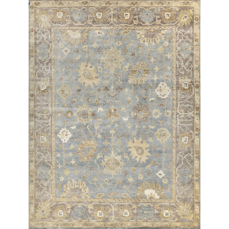 Antique Weave Oushak Wool Oriental Area Rug, Rectangle 14'6" x 18'