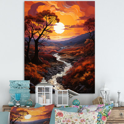 Bei Sunset Sunset Reverie Pastoral II sur toile