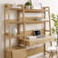 Bureau et bibliothèque en bois 2 pièces Modway Bixby-30826354