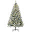 Arbre de Noël artificiel haute 6 pi HOMcom avec 607 branches floquées dans la neige-1983119303