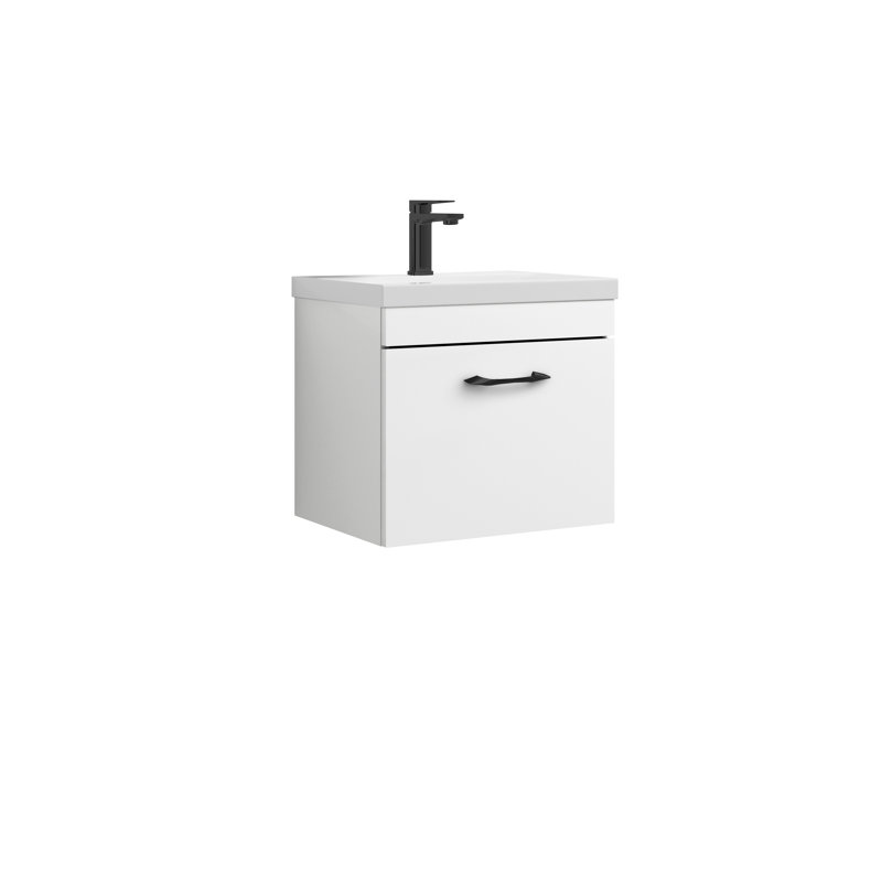 Athena 510mm Single Bathroom Vanity with Integrated Vitreous China Basin