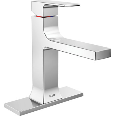 Robinet de salle de bain Velum, robinet de lavabo monotrou pour meuble-lavabo, ensemble de drain en métal