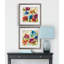 « color my world », ensemble de 2 reproductions encadrées-27609975
