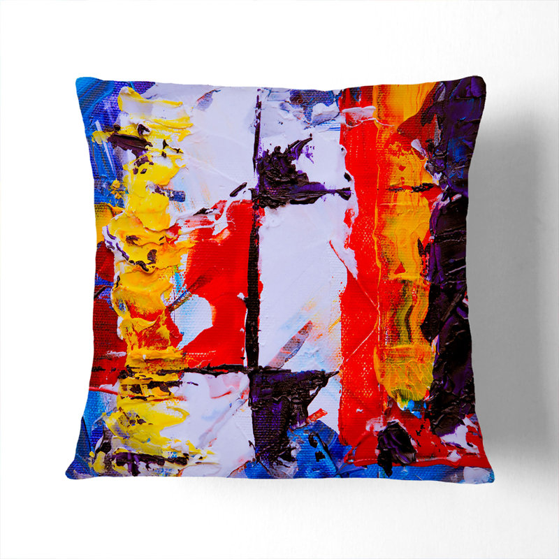Abstract Square Throw Cushion, 40 x 40 cm