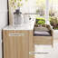Commode à 6 tiroirs, commode double en bois 54 po pour chambre à coucher-749999452
