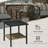 Square 2 - Person 23.2" Long Dining Set with Cushions