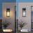 Outdoor Wall Lantern 11 Inch, Modern Black Exterior Wall Light With Clear Glass Shade, Waterproof Compact Porch Lighting For Narrow Entryway, Hallway, Garage Side, E26 Base (Bulb Not Included)-1188765031