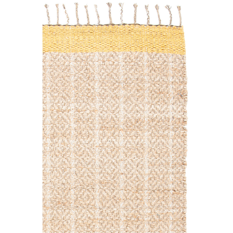 Abbie-May Hand Woven 0.8 Jute 0.2 Cotton Rug, Rectangle 8' x 10'