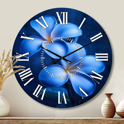 Horloge murale Indigo Island Plumeria Bloom - Tropical