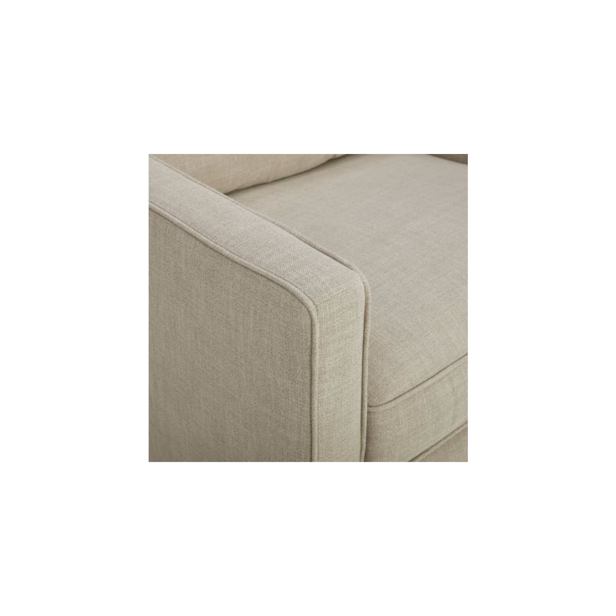 Bobbi 4 Piece Upholstered Living Room Set, Effie Flax Performance Linen