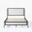 Platform Bed with Boucle fabric Headboard-647358830