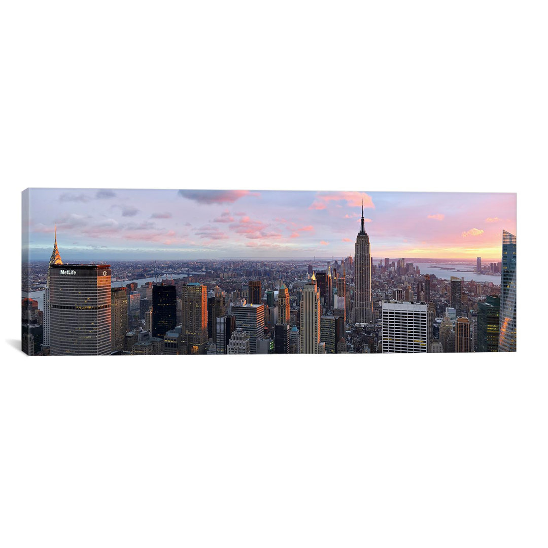 " Aerial View Of A City, Midtown Manhattan, Manhattan, New York City, New York State, USA #2 " by Panoramic Images Ebern Designs 