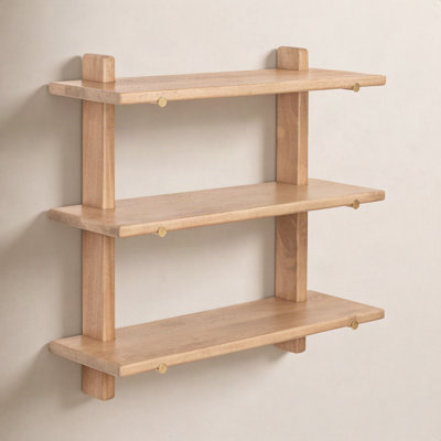 Francis 24" Solid Wood Tiered Shelf