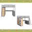 Lit mezzanine avec échelle, tablettes et bureau-1380059870-1380059868