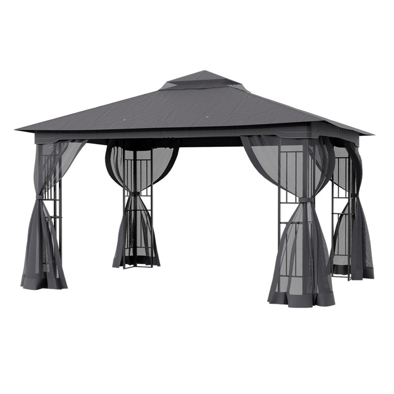 Carmelindo 2.8m x 3.9m x 2.9m Metal Pergola