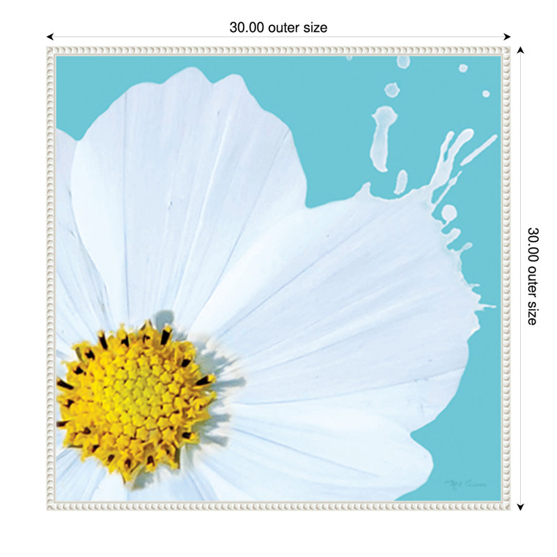 «Flower Pop V» par Marie Elaine Cusson, reproduction d'art sur toile encadrée, H 30 po x l 30 po