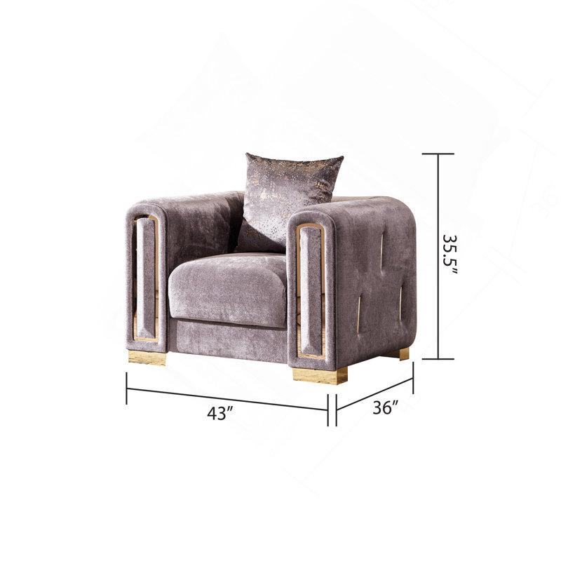 Chaise moderne en bois argenté