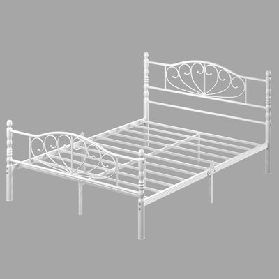 12" Queen French Iron Beds With Headboard & Footboard