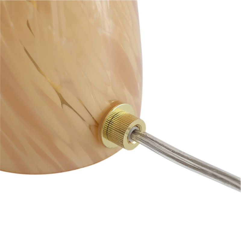 Lampe de table champignon 12 po 12 po, Ivoire ivoire, Blanc