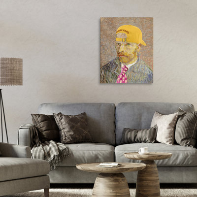 Van Gogh in Yellow hat Canvas, design by Masters Redux
