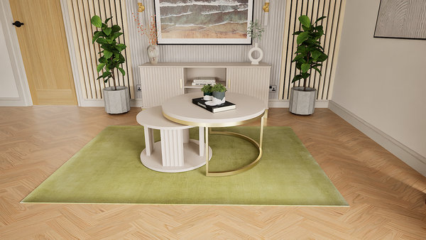 Wool Hand Knotted Area Rug, 0.90m x 0.60m