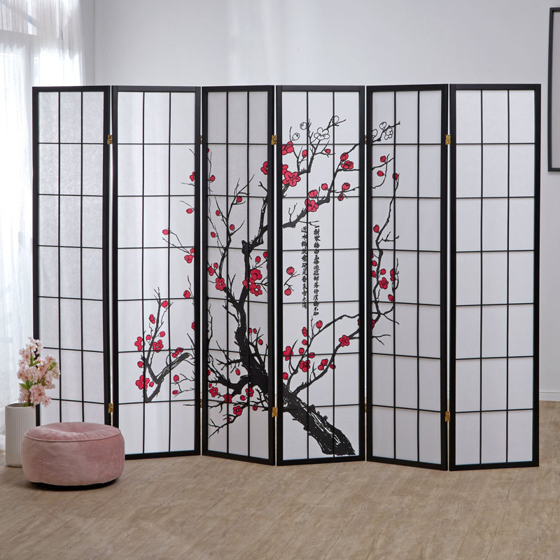 Holbeach 263Cm W 6 - Panel Folding Room Divider