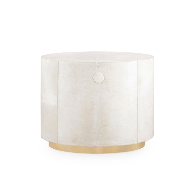 Julius End Table, White