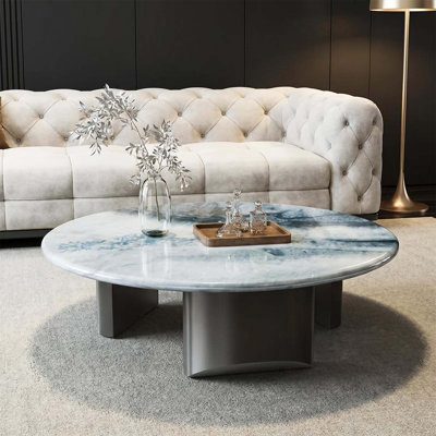 Table basse simple en pierre micro-cristalline 39,4 po