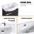 Romolo 16'' Wall Mounted Single Bathroom Vanity set, Floating Bathroom Vanity with Ceramic Basin Sink Top,1 Door-1074962697