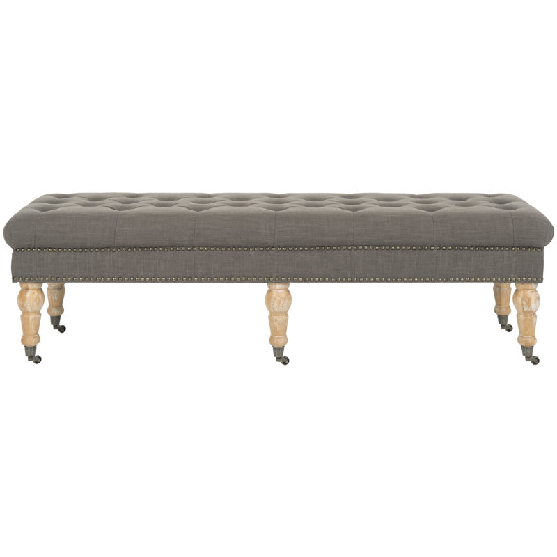 Banc en bois Loren, Charcoal Brown/Grey