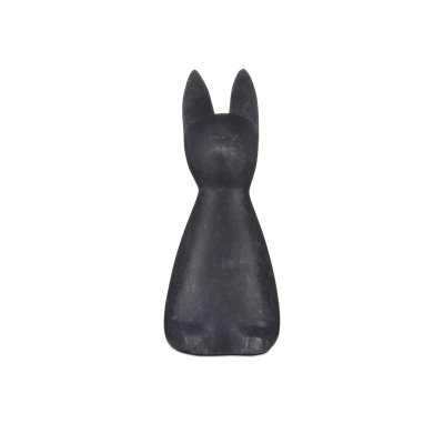 Black Marble Rabbit Figurine