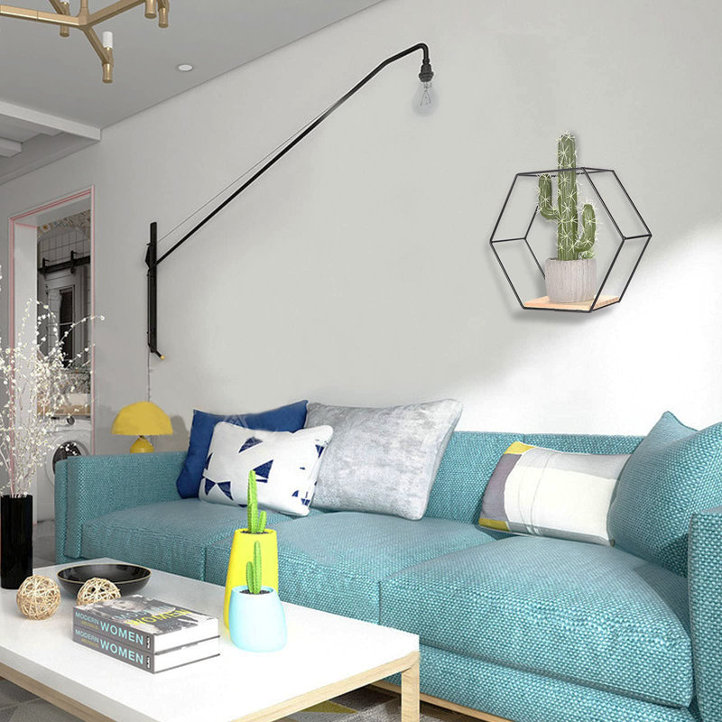 Iarla 3 Piece Hexagon Accent Shelf