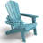 HDPE  Folding Adirondack Chair  with Cup Holder Weather-Resistant-310270975