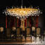 Akari Tree Branch Teardrop Chandelier Lighting, L48"