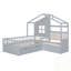 Twin Size Bed with Sofa, Two Drawers and Storage Shelf-356044604