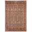 Tapis oriental rouge / bleu / brun clair en laine noué à la main 8 pi 1 po x 10 pi Parand