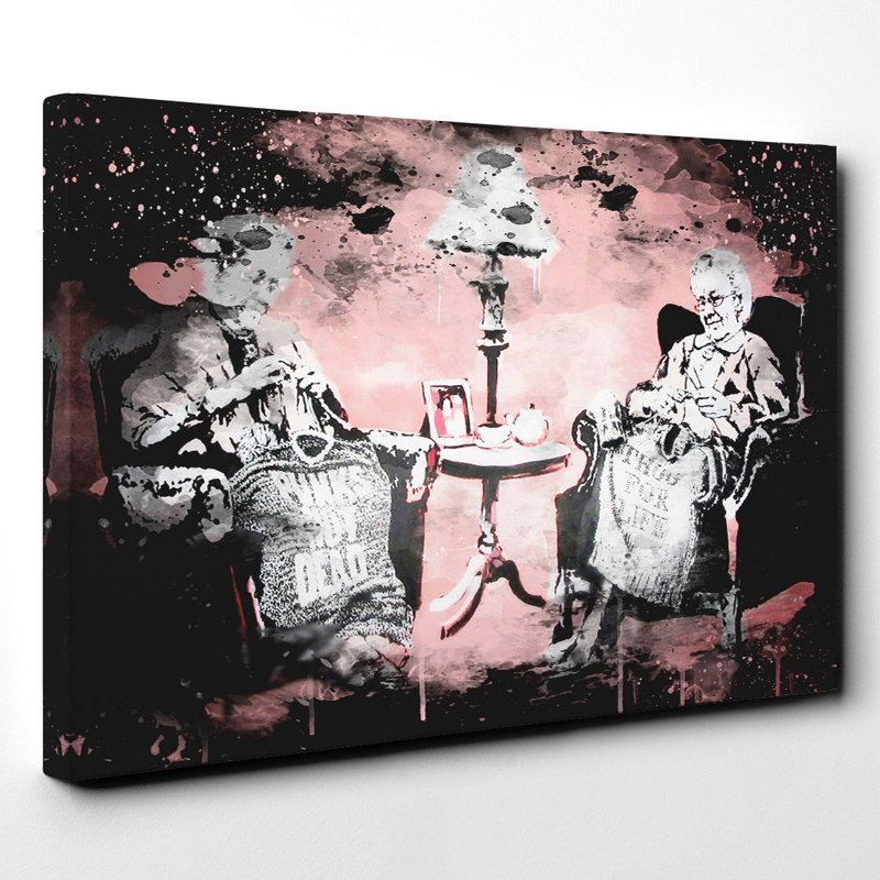 Banksy - Wrapped Canvas Print, 50cm H x 76cm W
