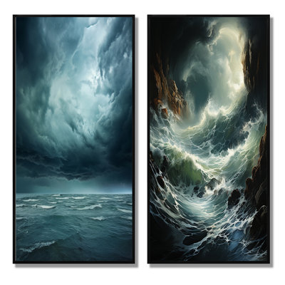 «Stormy Seas Beauty», 2 pièces