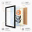 Striped Bloom Botanical - Framed Print-289707277-289707282