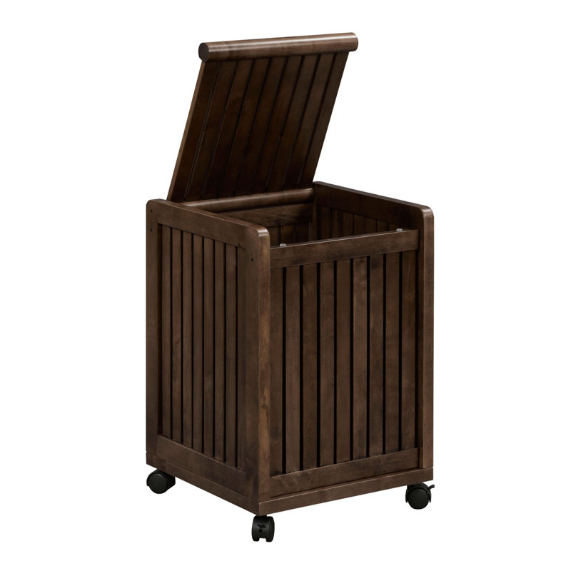 Panier à linge avec couvercle Hales, Marron foncé