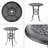 Cast Aluminium BAR TABLE